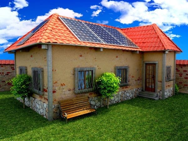 abitazione in campagna con impianto fotovoltaico certificato sul tetto