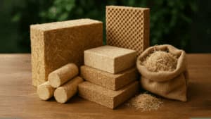 materiali per la bioedilizia in primo piano